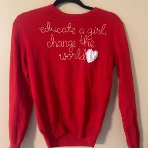 Custom cashmere Lingua Franca sweater